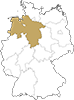 Niedersachsen Karte