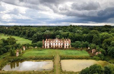 Pałac na sprzedaż Słobity, województwo warmińsko-mazurskie:  Dron