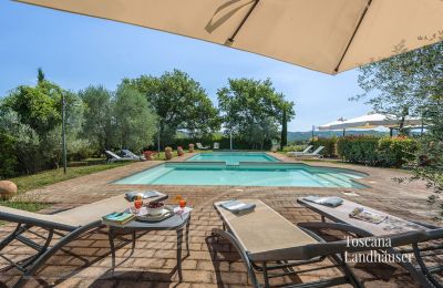 Dom na wsi na sprzedaż Asciano, Toskania:  RIF 2992 Blick auf Pool 