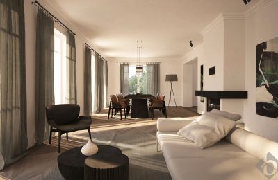 Zabytkowa willa na sprzedaż 5020 Salzburg, , ©Steininger: Rendering - Esszimmer, Kamin