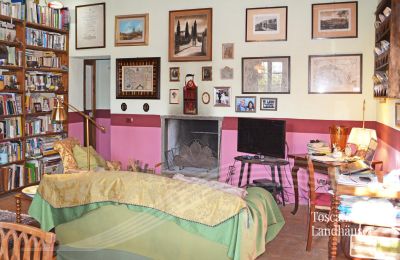 Dom na wsi na sprzedaż Gaiole in Chianti, Toskania:  RIF 3003 Wohnbereich mit Kamin