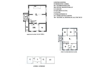Dom wiejski na sprzedaż Sarteano, Toskania:  RIF 3009 Grundriss