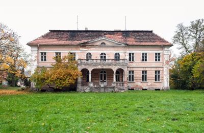 Pałac na sprzedaż Granówko, województwo wielkopolskie:  Widok z tyłu