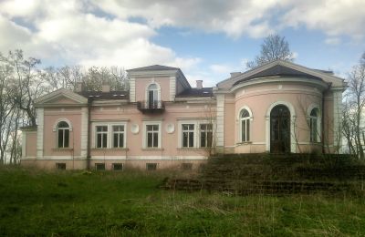 Dwór na sprzedaż Lubiatów, Dwór w Lubiatowie, Łódzkie, Widok z tyłu