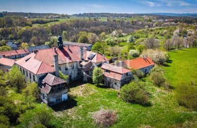 Pałac na sprzedaż Brody, Zámek Brody, okres Louny, Zdjęcie Drona