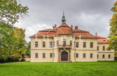 Pałac na sprzedaż Mirošov, Zámek Mirošov, Plzeňský kraj, Widok z tyłu