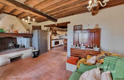 Dom na wsi na sprzedaż Gaiole in Chianti, Toskania:  RIF 3041 Wohnbereich mit Kamin