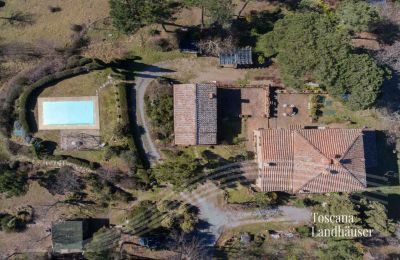 Dom na wsi na sprzedaż Gaiole in Chianti, Toskania:  RIF 3041 Blick von oben