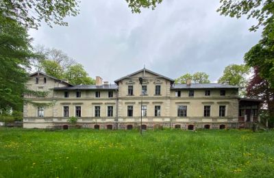 Pałac na sprzedaż Stradzewo, Pałac w Stradzewie, Zachodniopomorskie, Widok z przodu