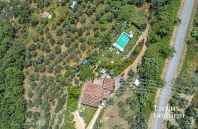 Dom na wsi na sprzedaż Loro Ciuffenna, Toskania:  RIF 3098 Blick von oben