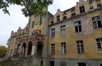 Pałac na sprzedaż Dobrowo, województwo zachodniopomorskie:  Widok z przodu