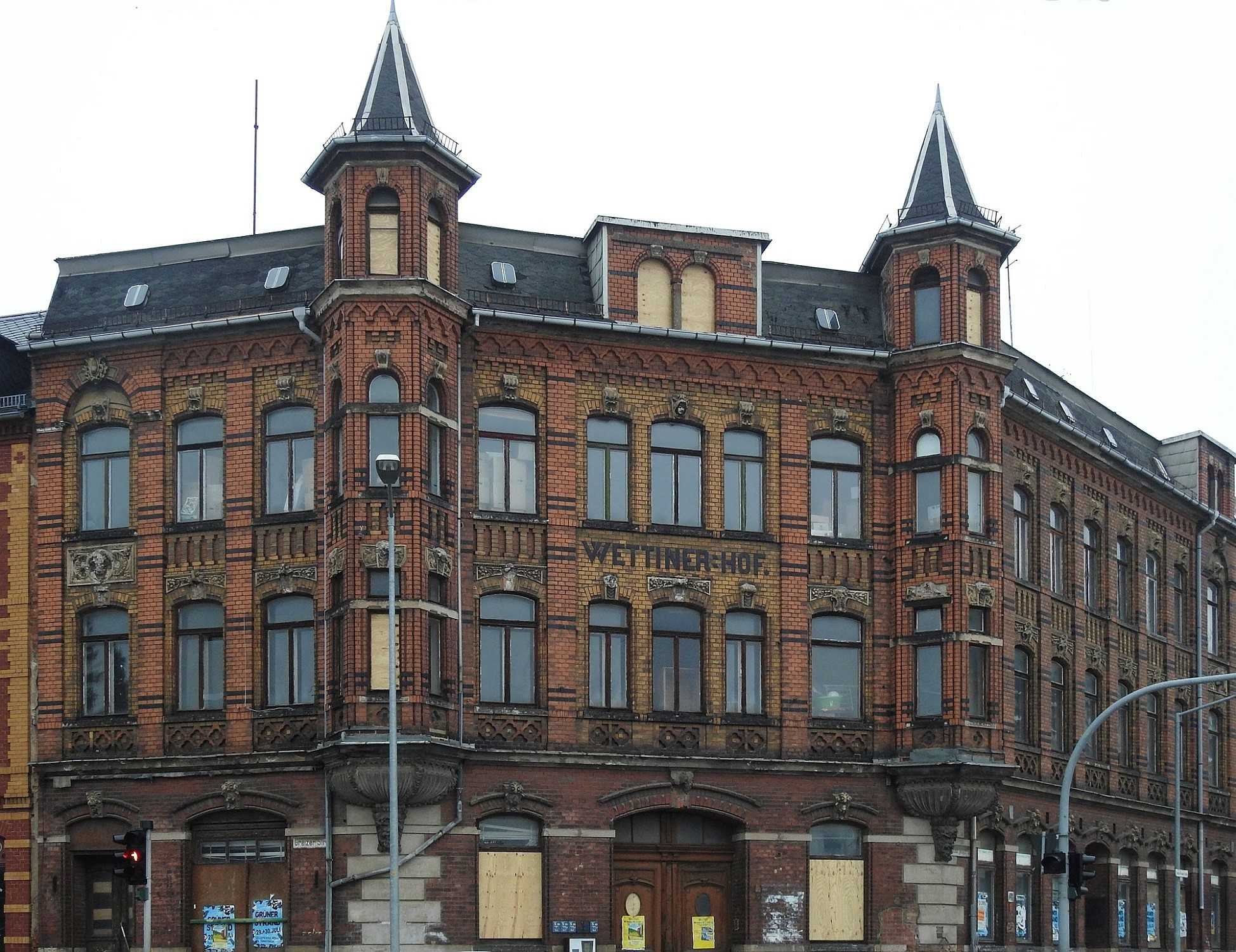 Zdjęcia Zabytkowy budynek w Reichenbach/Saksonia: Dawny hotel Wettiner Hof