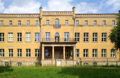Pałac na sprzedaż Dąbroszyn, Pałac w Dąbroszynie, Lubuskie, Widok z przodu