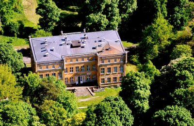 Pałac na sprzedaż Dąbroszyn, Pałac w Dąbroszynie, Lubuskie, Zdjęcie Drona
