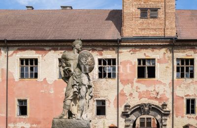 Pałac na sprzedaż Kounice, Zámek Kounice, Středočeský kraj, Widok z przodu