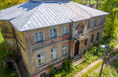 Dwór na sprzedaż Parsko, Pałac w Parsku, Wielkopolskie, Zdjęcie Drona