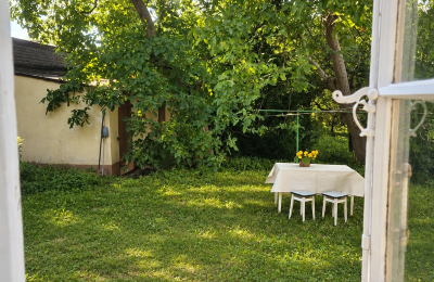 Zabytkowa nieruchomość na sprzedaż Izbica Kujawska, Toruńska 9, Kujawsko-pomorskie, widok z jadalni na ogród