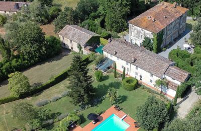 Historisk villa till salu Capannori, Toscana, Drönarbild