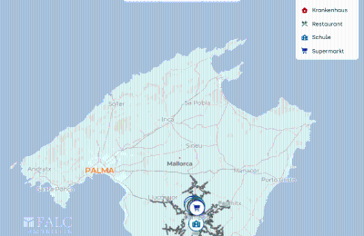 Pałac miejski na sprzedaż Campos, Baleary, Karte Mallorca