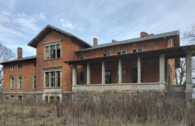 Dwór na sprzedaż Bolkowice, Dwór w Bolkowicach, Zachodniopomorskie, Widok z tyłu