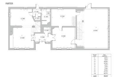 Posiadłość Stary Dzierzgoń, Plan piętra 1