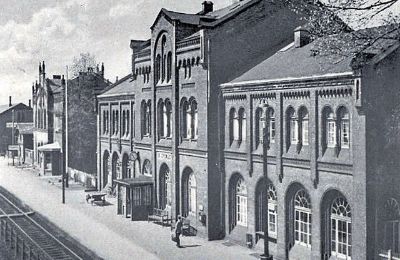 Zabytkowa nieruchomość na sprzedaż 49356 Diepholz, Am Bahnhof  1, Dolna Saksonia, Bahnhofsgeäude Rückseite ca. 1930