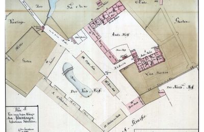 Zamek na sprzedaż 16259 Bad Freienwalde (Oder), Brandenburgia, Lageplan von 1795