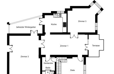 Zabytkowa willa na sprzedaż Berlin, , Hochparterre