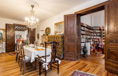 Zabytkowa willa na sprzedaż Berlin, , Essbereich / Blick in die Bibliothek