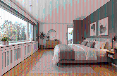 Zabytkowa willa na sprzedaż Berlin, , Master-Bedroom mit Zugang zur Terrasse im OG visualisiert