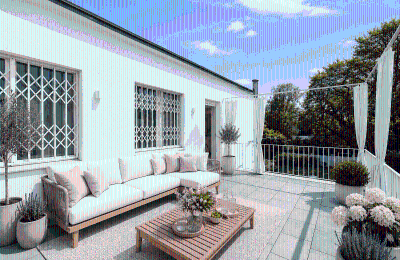 Zabytkowa willa na sprzedaż Berlin, , Terrasse im OG visualisiert