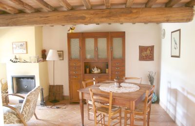 Dom na wsi na sprzedaż Arezzo, Toskania:  RIF2262-lang21#RIF 2262 Essbereich mit Kamin