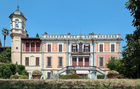 Belgirate, Villa Conelli, SS33 del Sempione - Villa Canelli w Belgirate, jezioro Maggiore