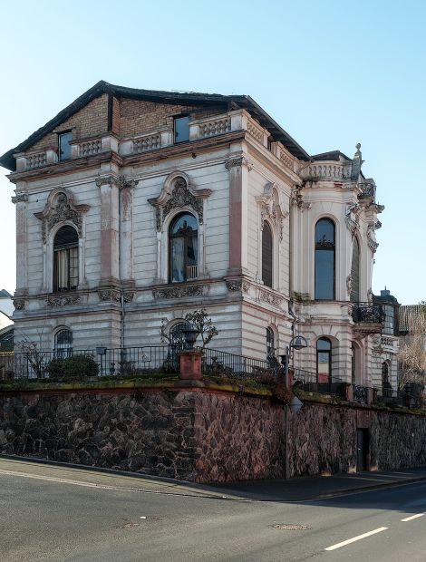 Bingen, Bahnhofstraße - Willa Historimus w Bingen nad Renem